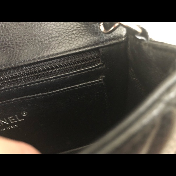 ❤️SOLD❤️ Chanel Rectangular Mini Flap Black caviar with SHW - Picture 11 of 16